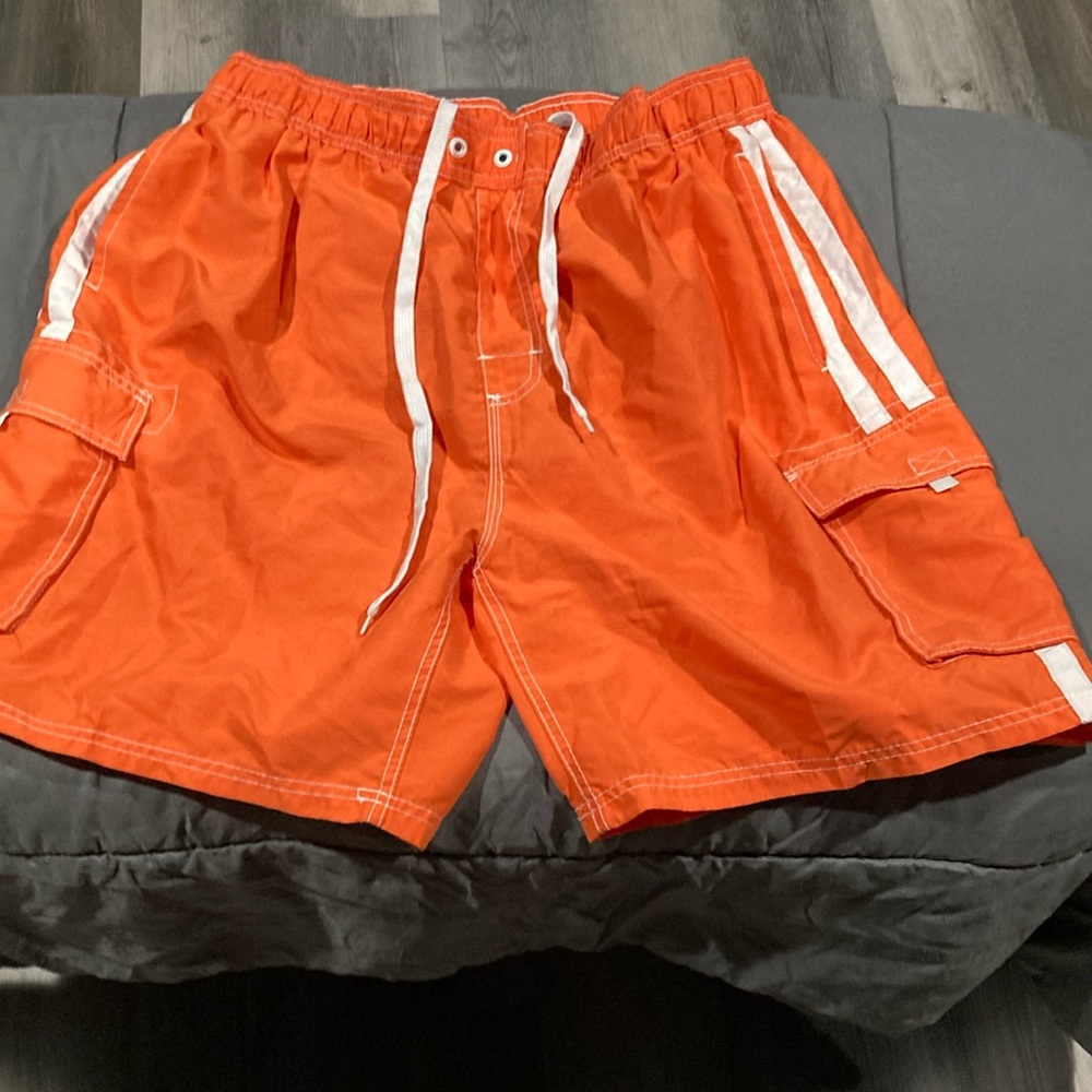 Kanu Surf Orange swim Shorts with Quick-Dry Fabric great condition